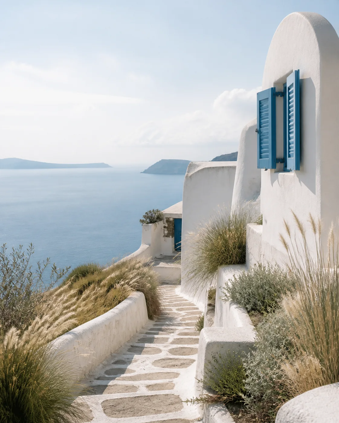 Walking trail tracing a dramatic Mediterranean coastline